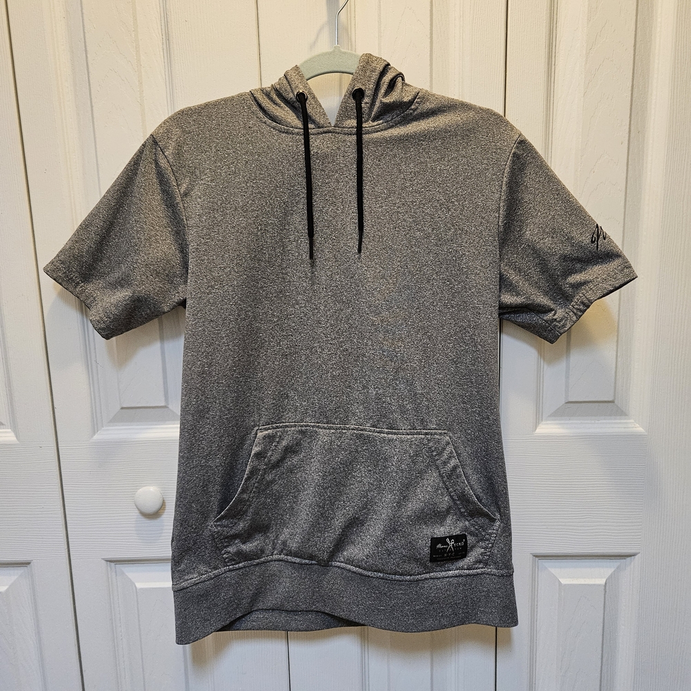 Marc Ecko Heather Gray Short Sleeve Hoodie